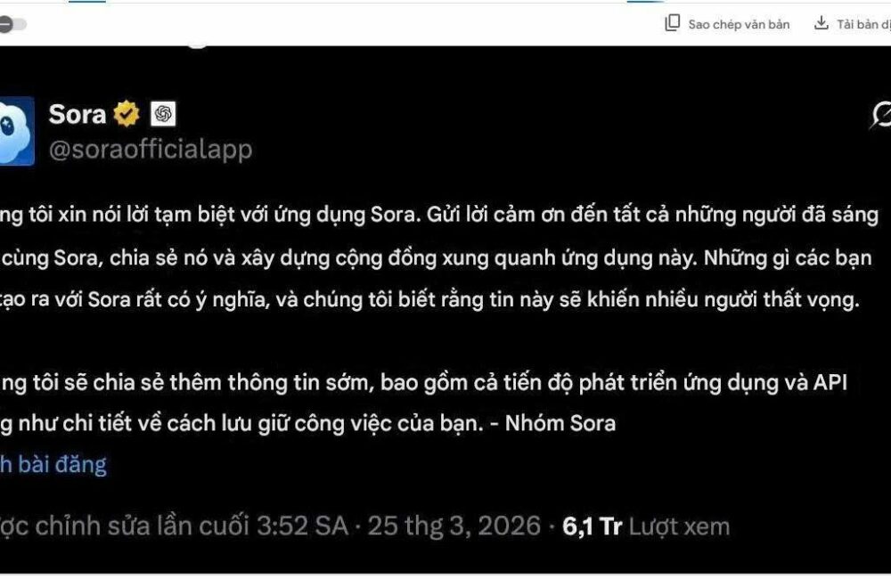 Sora ngừng hoạt động: Bài học lớn về tốc độ thay đổi của công nghệ AI