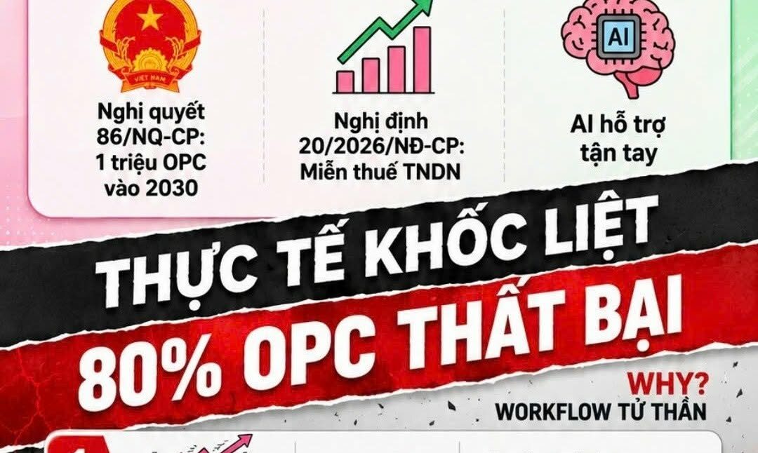 Doanh nghiệp một người OPC: Cơ hội lớn trong kỷ nguyên AI nhưng không phải màu hồng