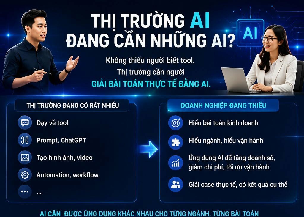 Đào tạo AI theo ngành: Cơ hội lớn cho trainer, consultant và expert tại Việt Nam